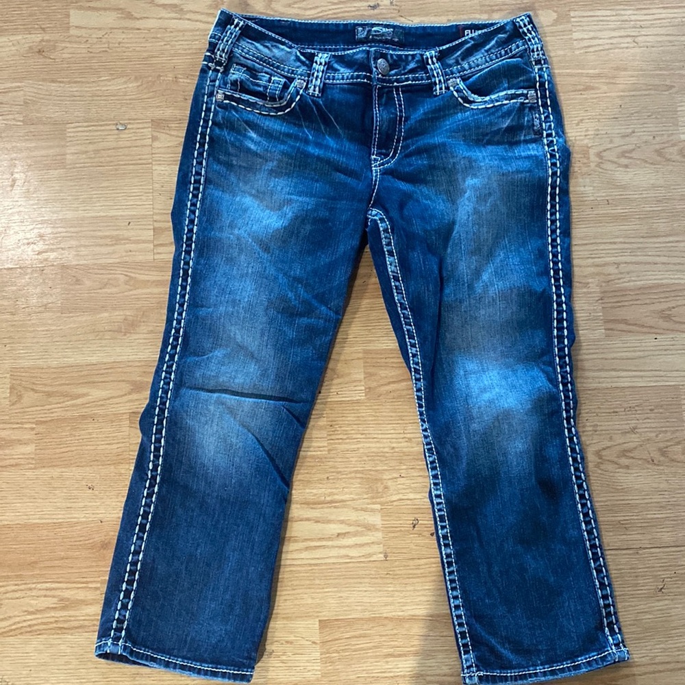 Silver Suki Capri